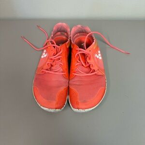 Vivo Barefoot Athletic Shoes in Bright Coral and White